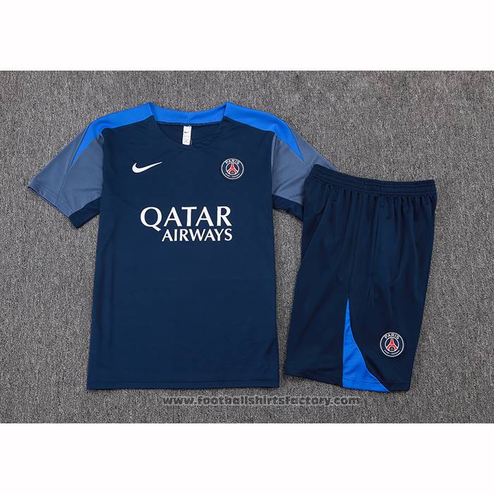 Tracksuit Paris Saint-Germain Short Sleeve 2025-2026 Blue - Shorts
